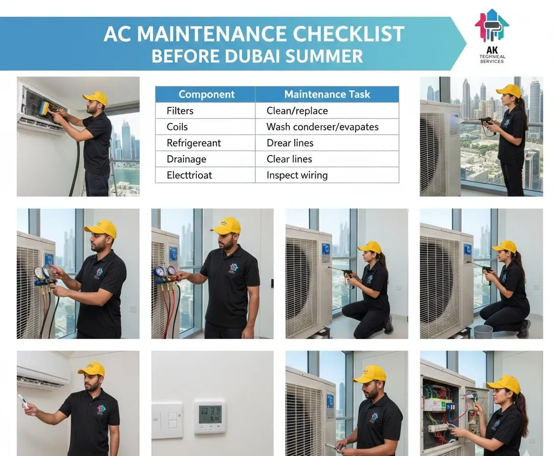 AC Maintenance Checklist Before Dubai Summer: What Every Resident Must Do Before June Hits