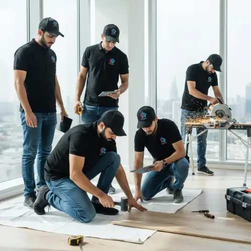 floor and gypsum work in dubai