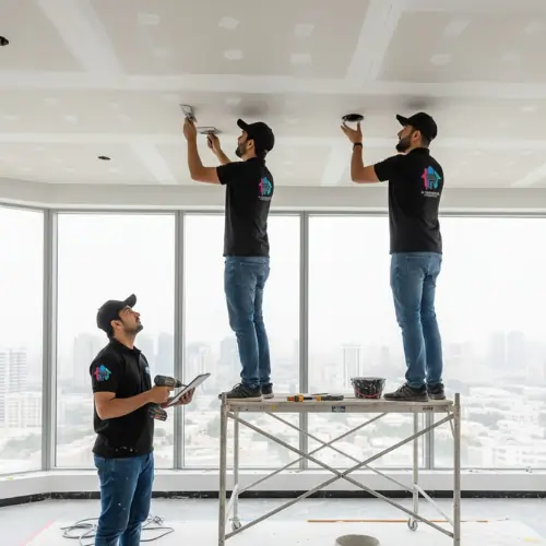Ceiling and gypsum work in dubai